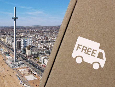Free local print delivery across Brighton and Hove